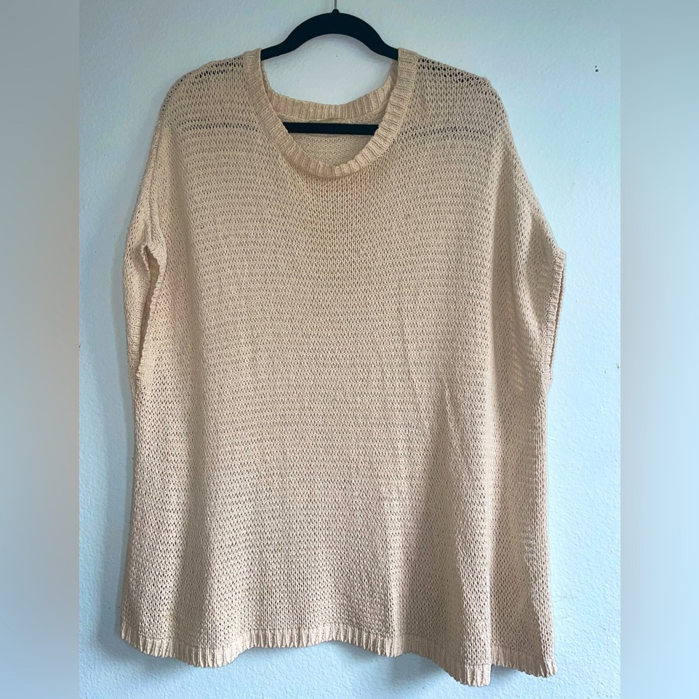 American Vintage cream colored knit top size M